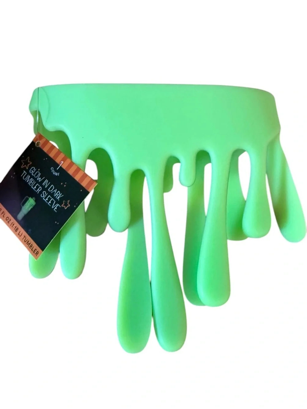 2026 Pink & Green Glow in the Dark Tumbler/Bottle Sleeve Slime